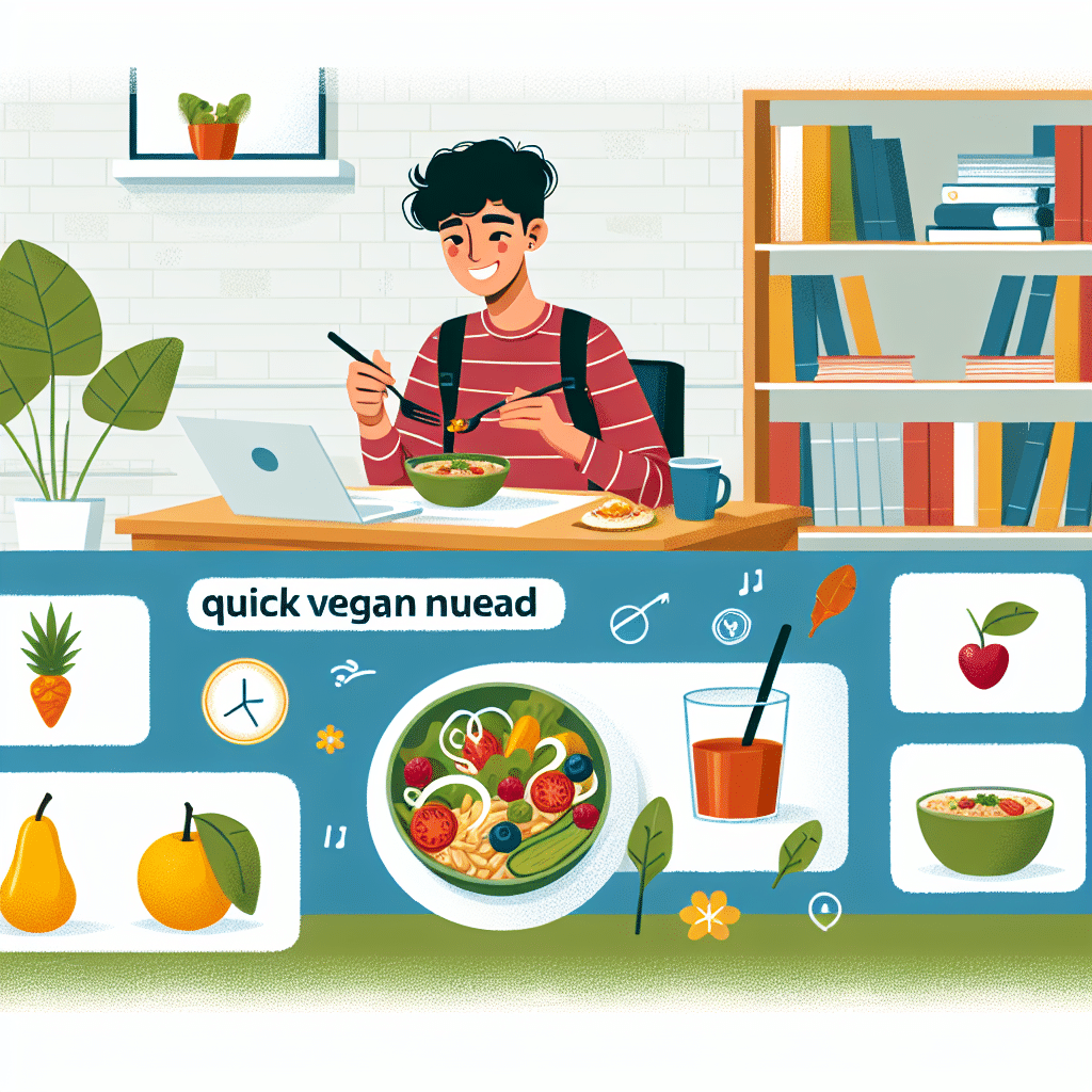 janta vegana rápida para estudantes