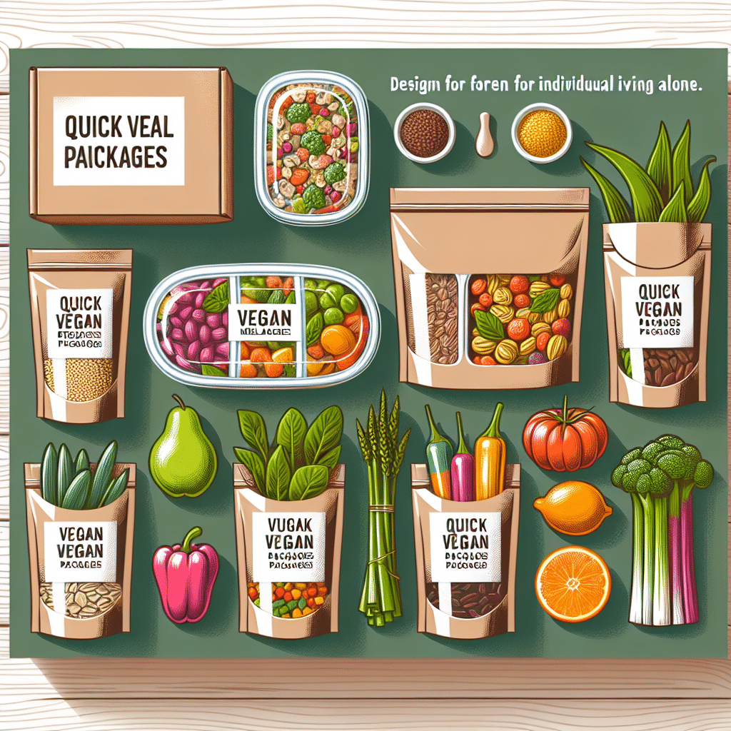 pacotes de refeições veganas rápidas para quem vive sozinho