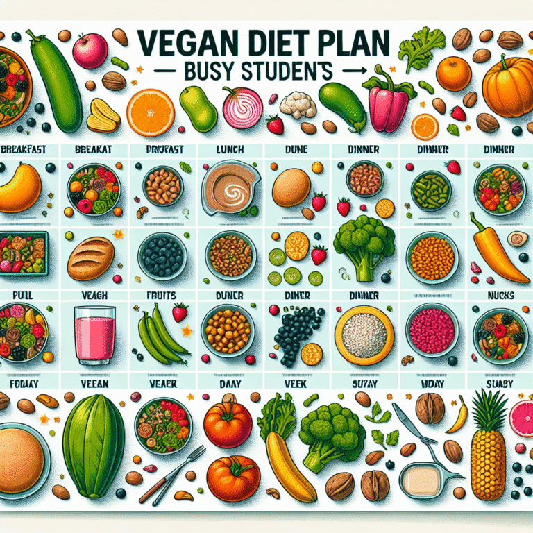 um plano de dieta vegana eficaz para estudantes ocupados