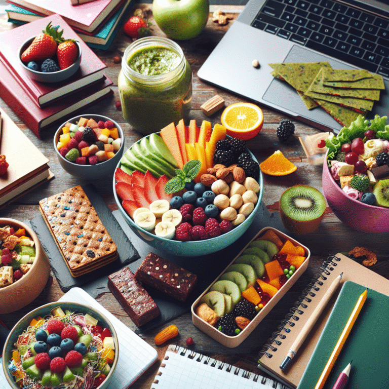 Lanches veganos saudáveis para universitários