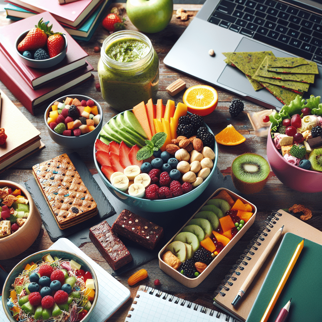 Lanches veganos saudáveis para universitários