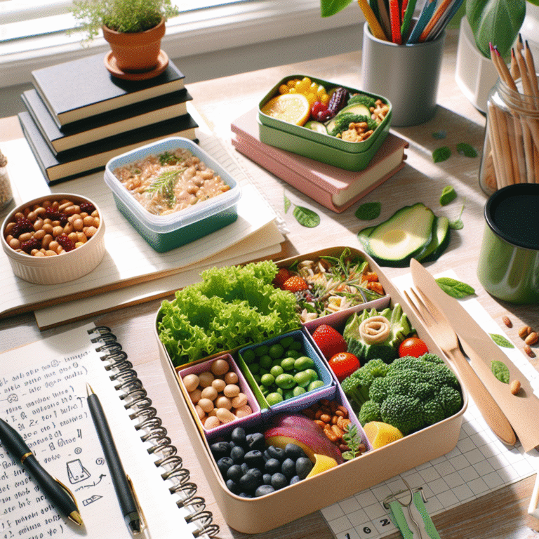 almoço vegano prático para semana de estudo