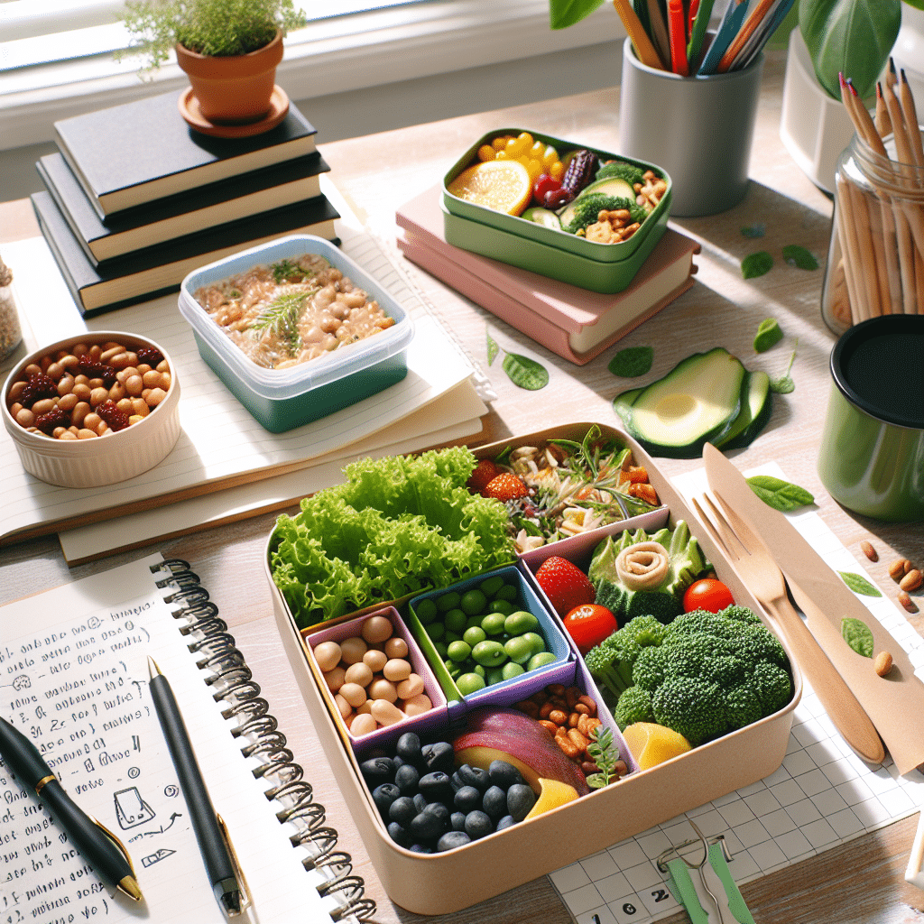 almoço vegano prático para semana de estudo