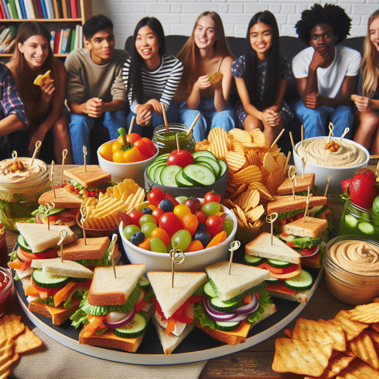 Lanches veganos para festas universitárias