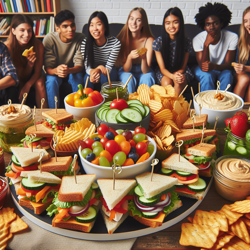 Lanches veganos para festas universitárias