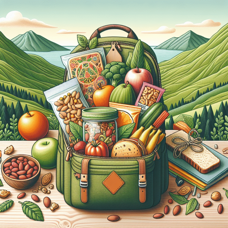 Lanche vegano para viagem ou mochila