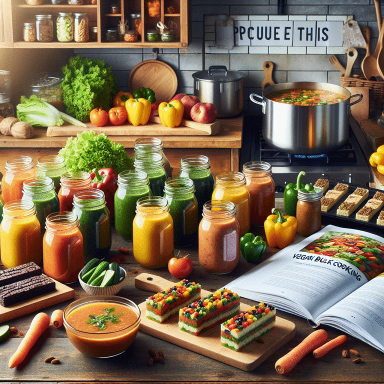 como preparar refeições veganas em lote