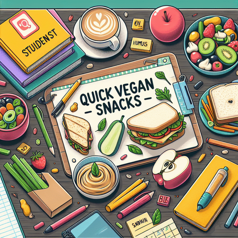 Lanches veganos rápidos para estudantes