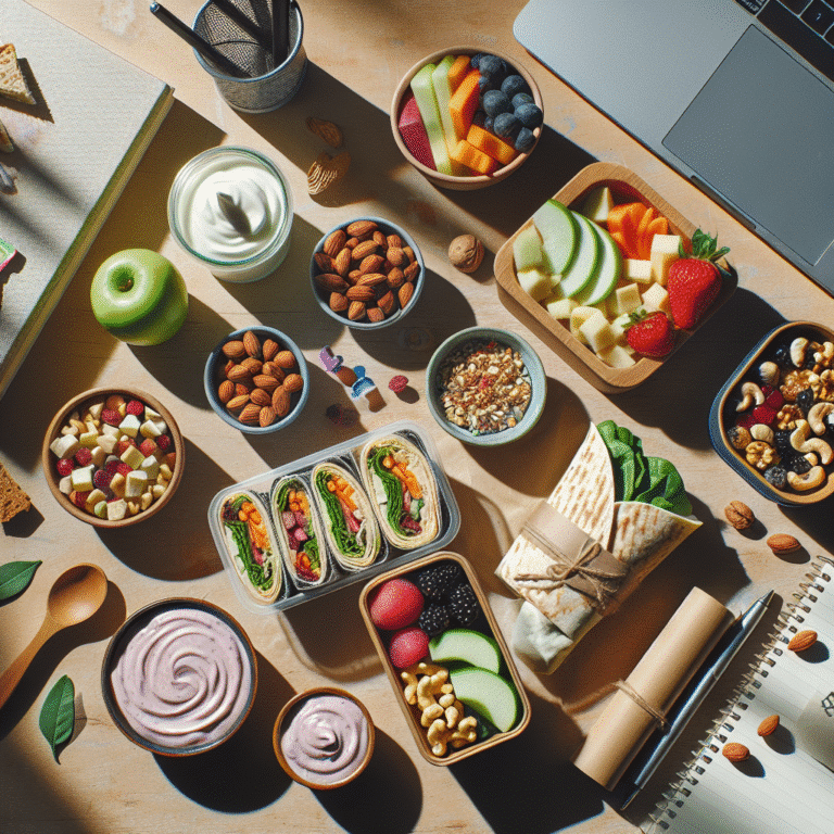 Lanches veganos rápidos para trabalho ou faculdade
