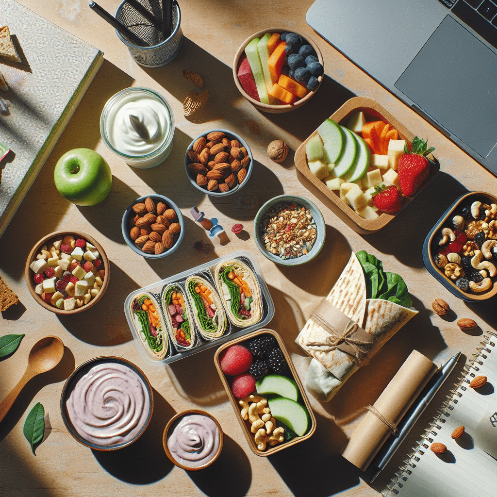 Lanches veganos rápidos para trabalho ou faculdade