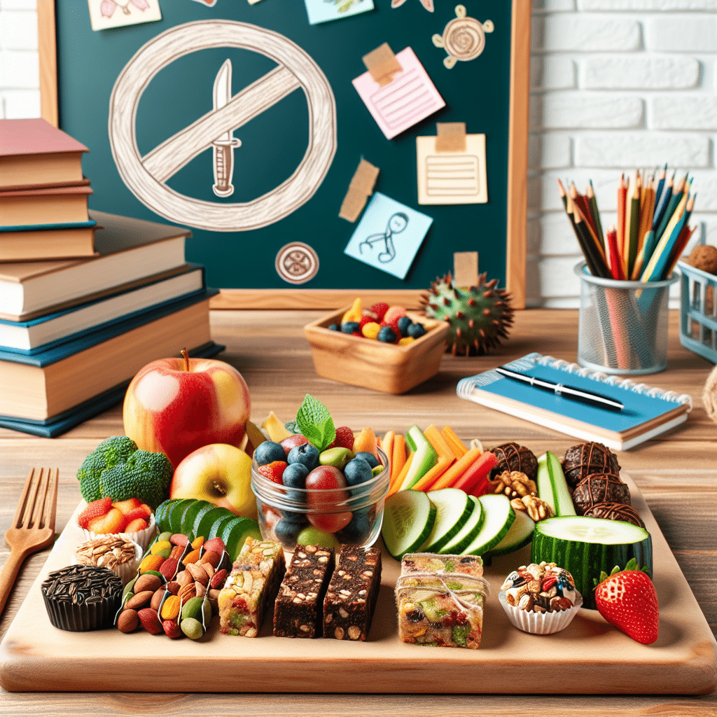 Lanches veganos sem glúten para estudantes