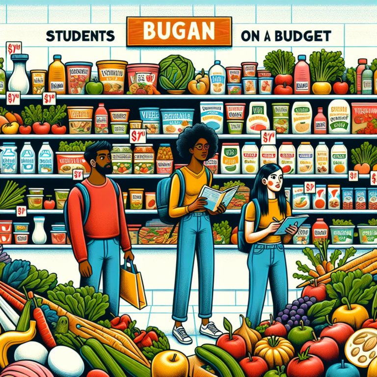 guia de compras veganas para estudantes com orçamento