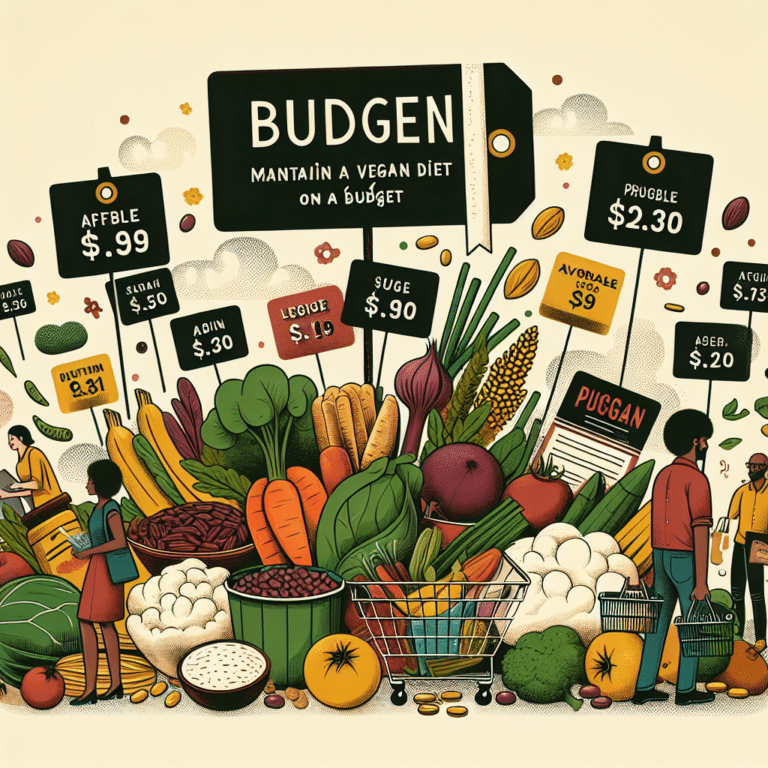 como manter uma dieta vegana sem gastar muito