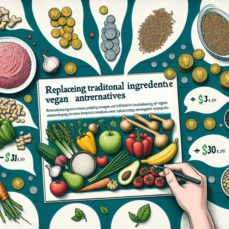 dicas para substituir ingredientes convencionais por opções veganas baratas