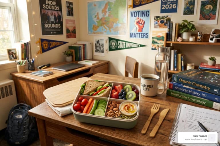 dorm room vegan lunches