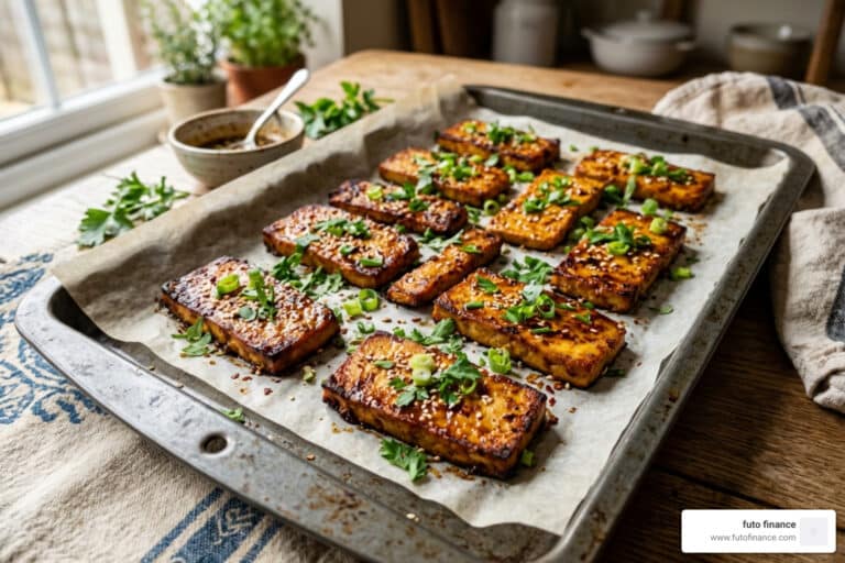 baked marinated tofu