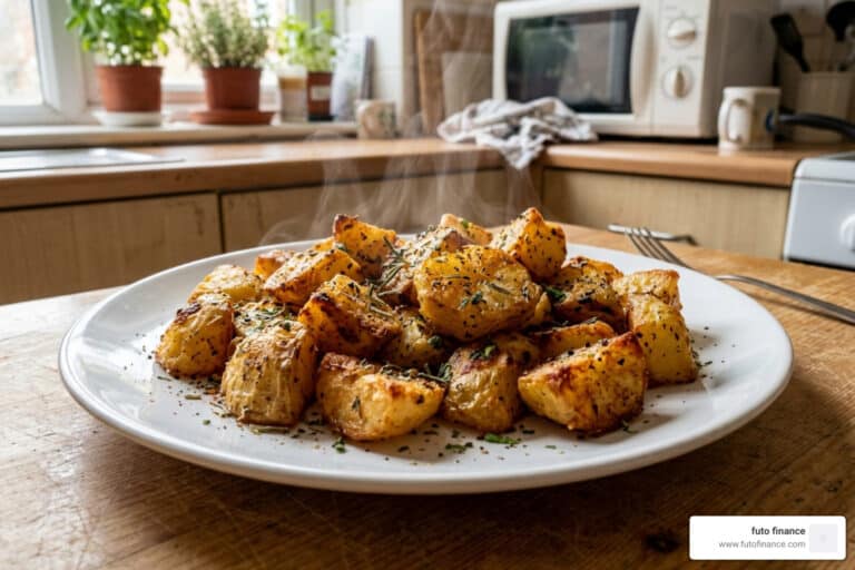microwave vegan breakfast potatoes