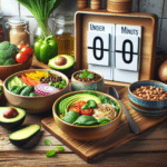 refeições veganas de menos de 20 minutos