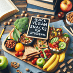 Lanches veganos rápidos para estudantes