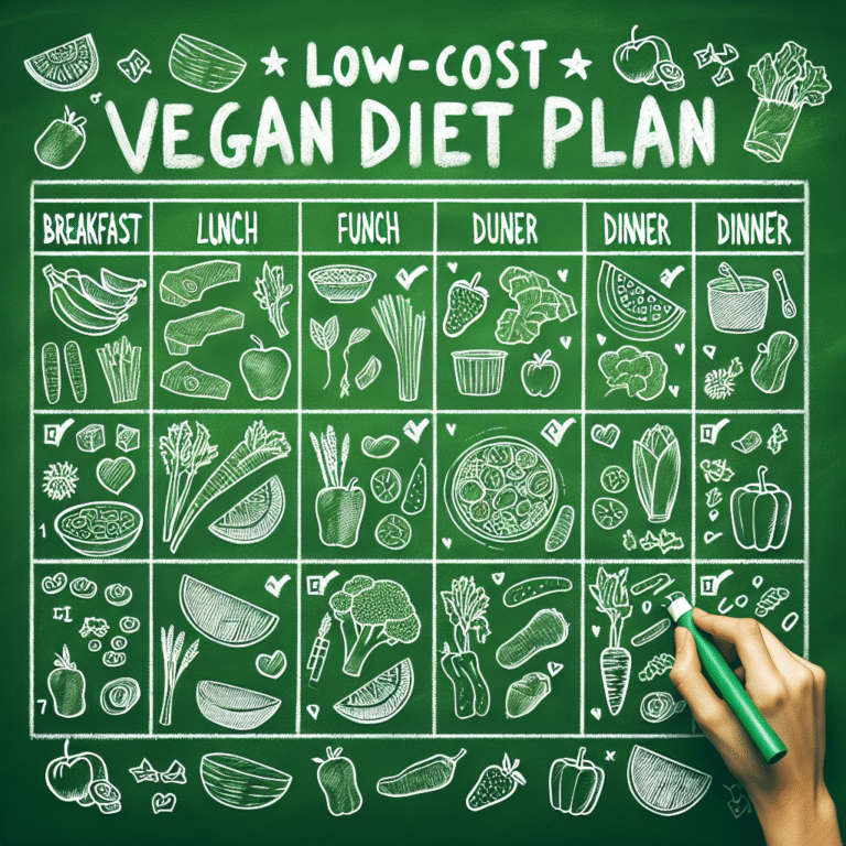 um plano de dieta vegana semanal acessível para universitários