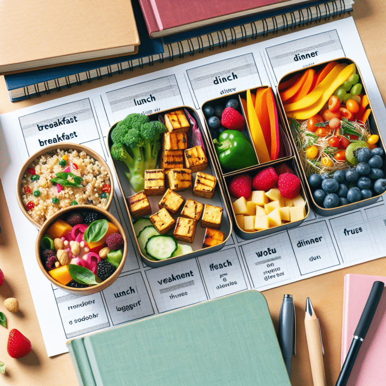 dicas de planejamento de refeições veganas para universitários